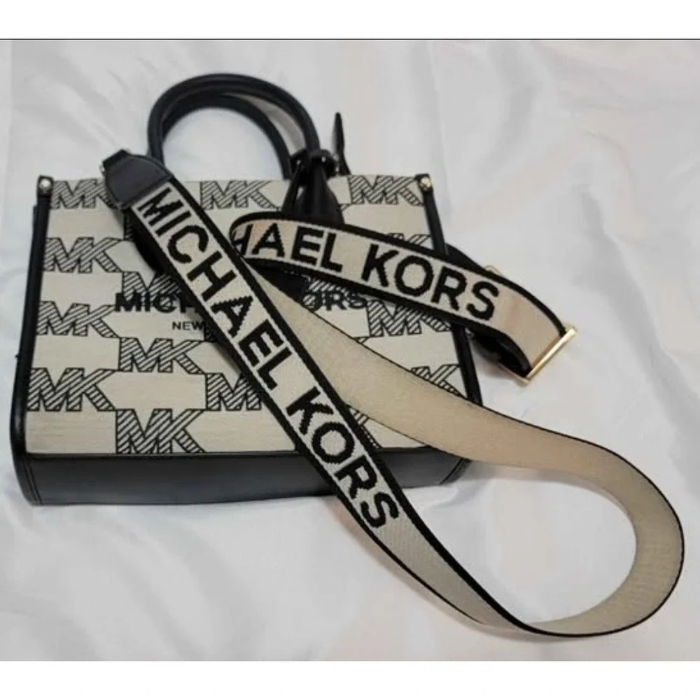 Michael Kors Mirella Small Logo Jacquard Crossbody Bag